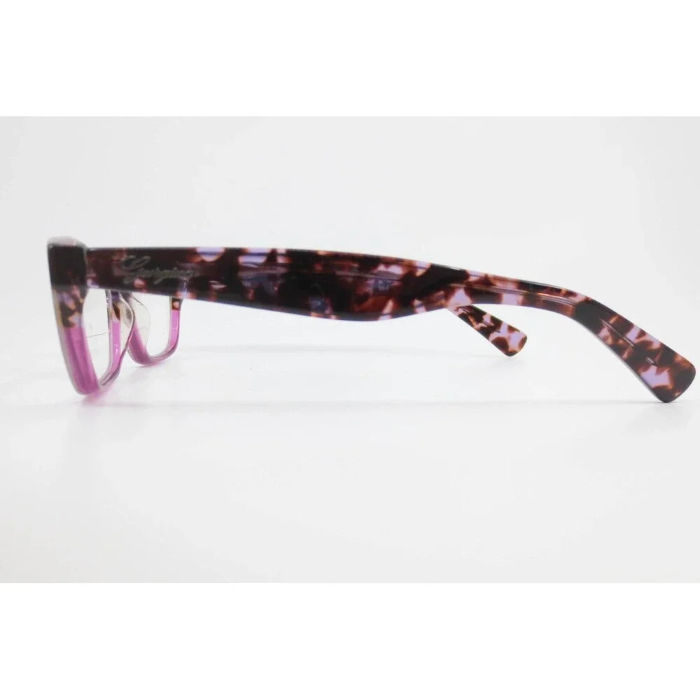 Georgina 721 Purple Tortoise Eyeglass Frames 54-16-135 Rectangular Glasses